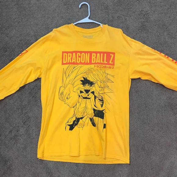 yellow dragon ball z shirt